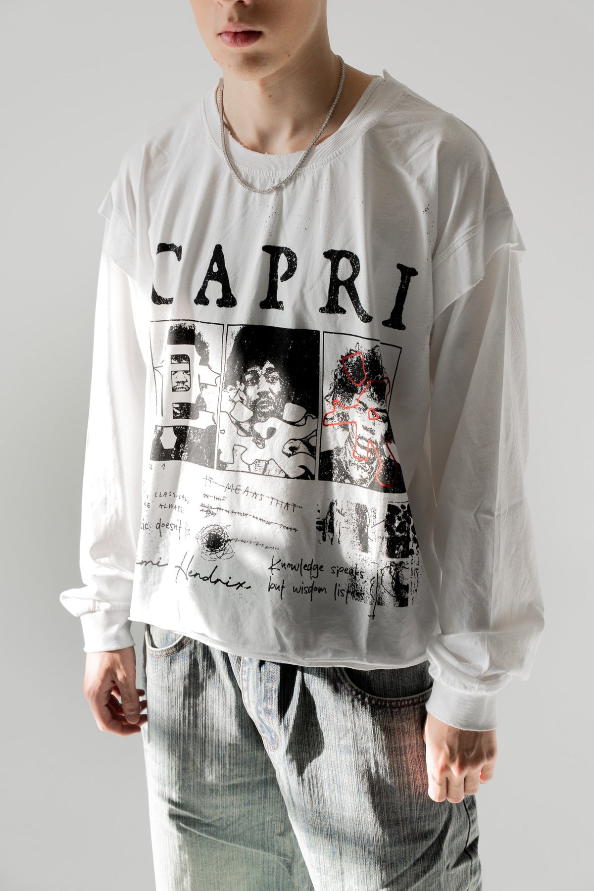 Capri White Long Sleeve