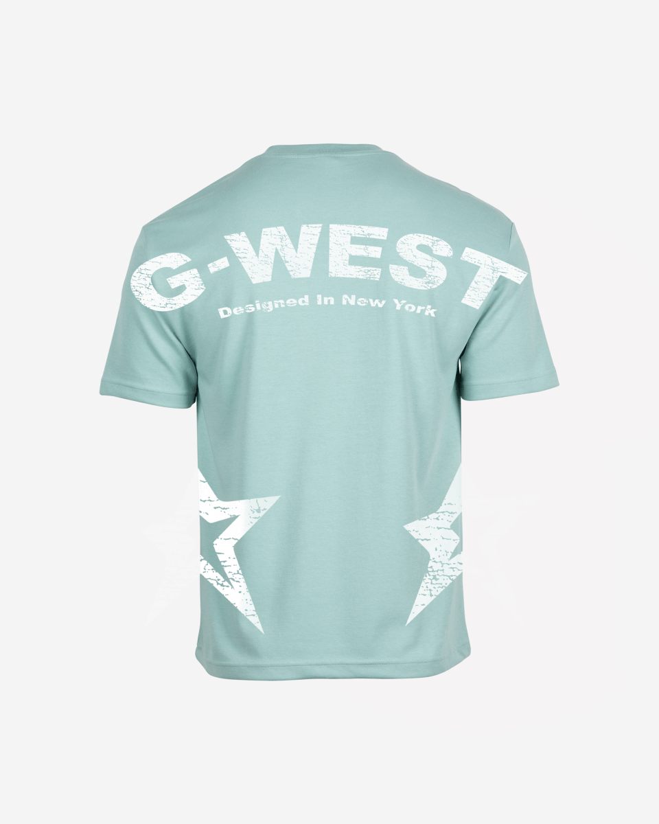 G West Mens Arch Logo Oversized Tee