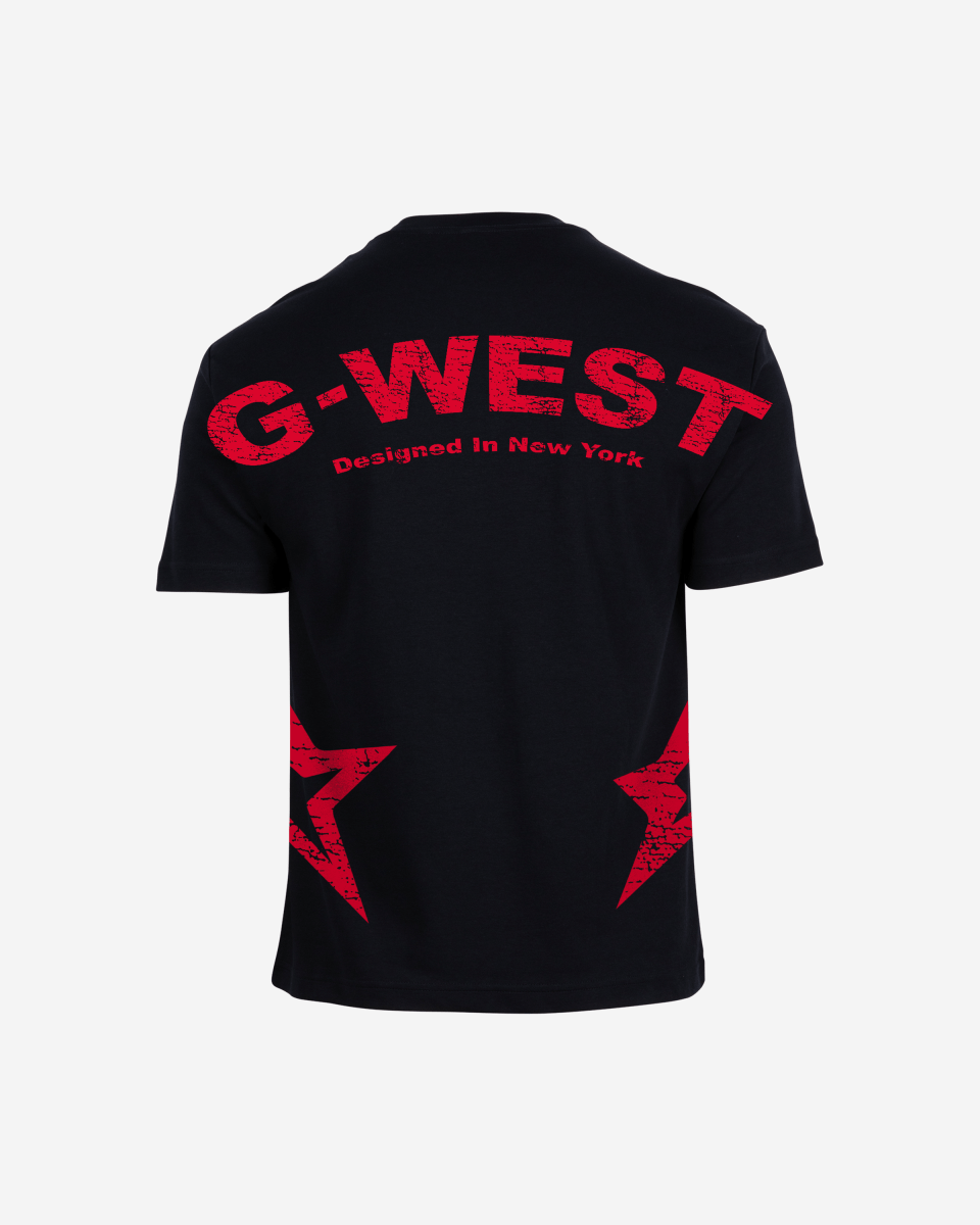 G West Mens Arch Logo Oversized Tee