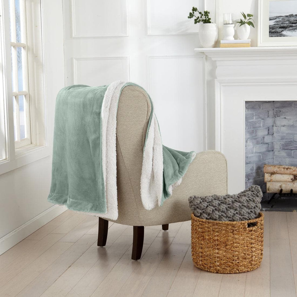 Velvet Plush Sherpa Luxury Bed Blanket - Kinsley Collection