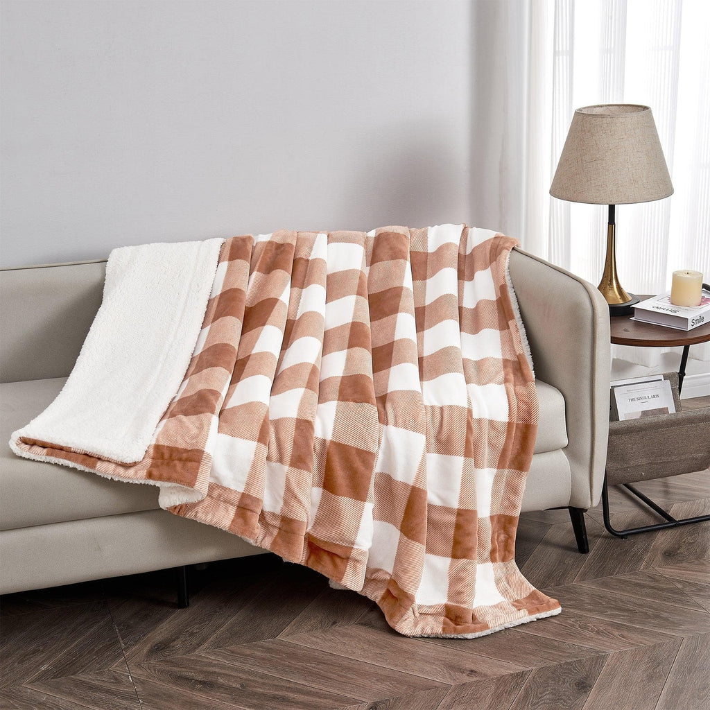 Velvet Plush Sherpa Luxury Bed Blanket - Kinsley Collection
